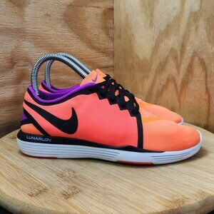 Nike Lunar Sculpt Womens Neon Orange Trainer Running Shoes Sneakers Size 6.5